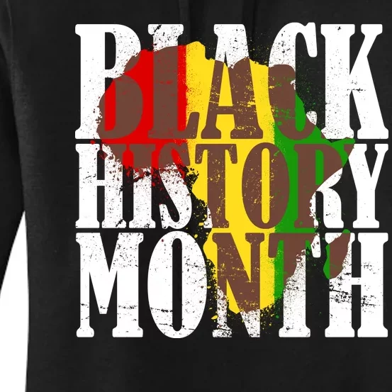 Black History Month Africa Paint Splat Women's Pullover Hoodie