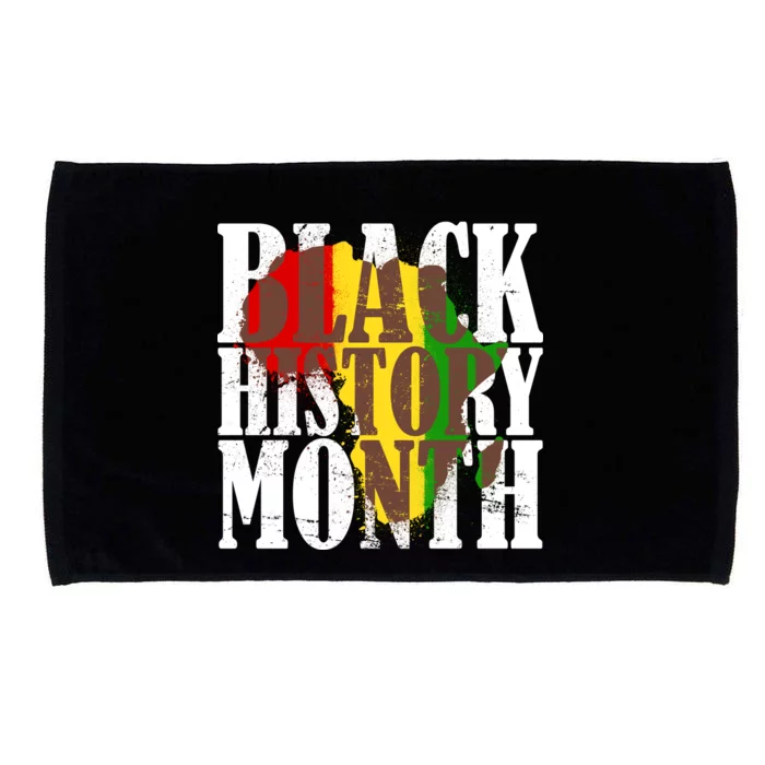 Black History Month Africa Paint Splat Microfiber Hand Towel