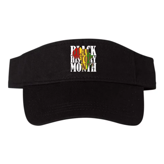 Black History Month Africa Paint Splat Valucap Bio-Washed Visor