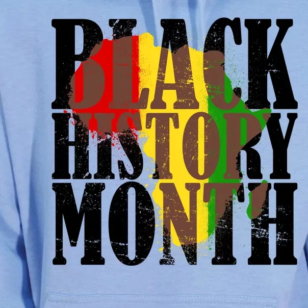 Black History Month Africa Paint Splat Unisex Surf Hoodie