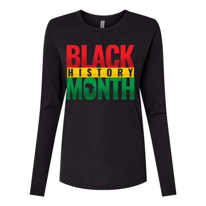 Black History Month African design Womens Cotton Relaxed Long Sleeve T-Shirt