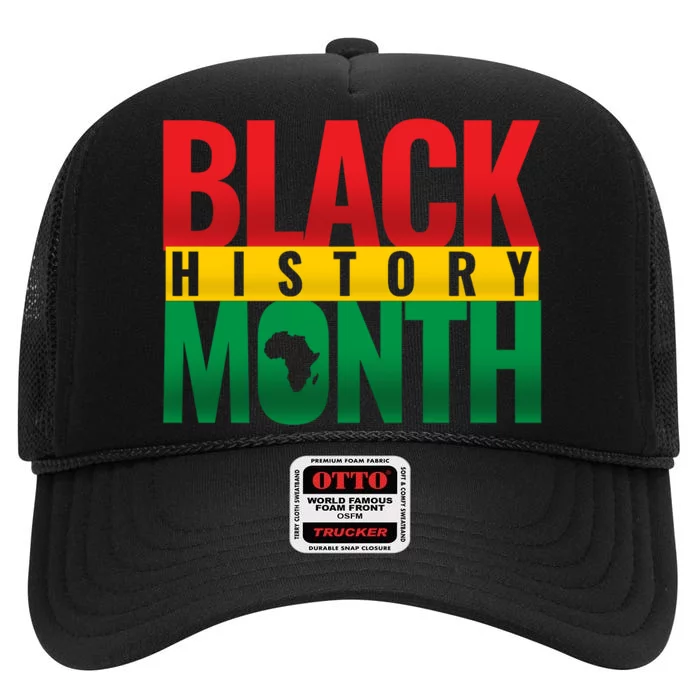 Black History Month African design High Crown Mesh Trucker Hat