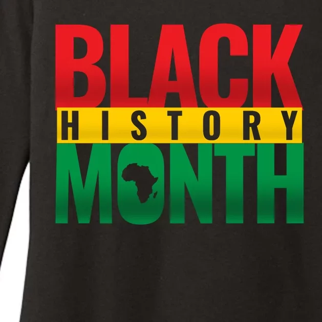 Black History Month African design Womens CVC Long Sleeve Shirt