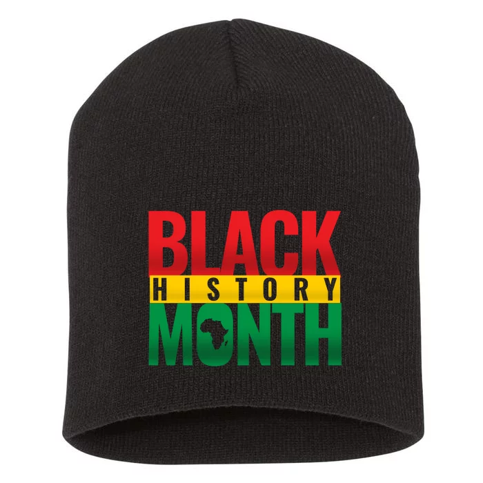 Black History Month African design Short Acrylic Beanie