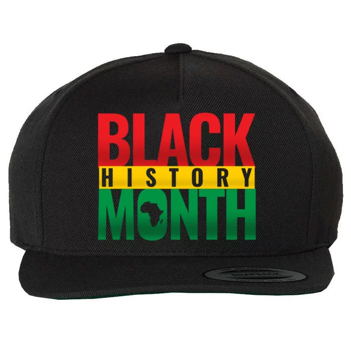 Black History Month African design Wool Snapback Cap