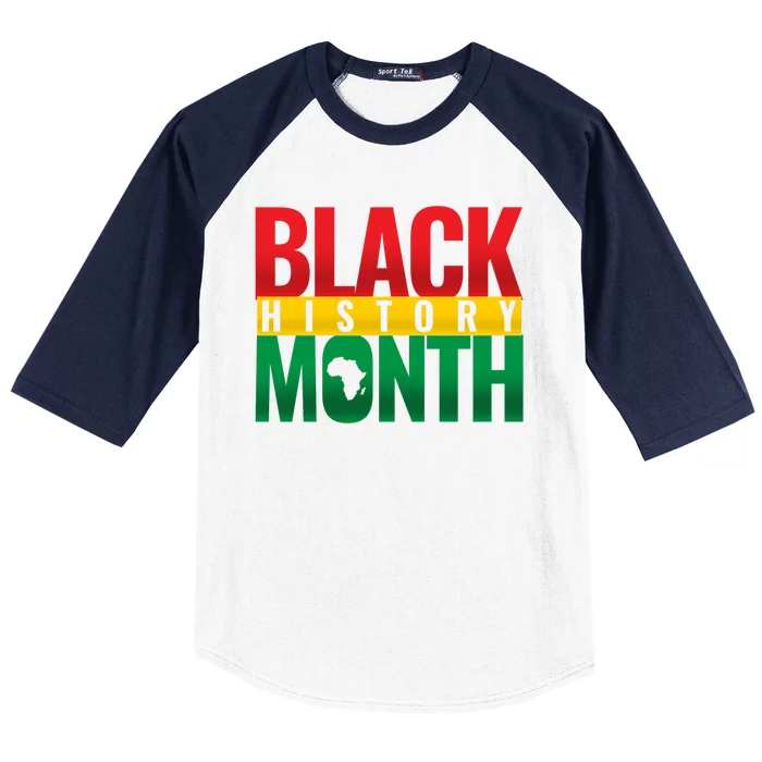 Black History Month African design Baseball Sleeve Shirt