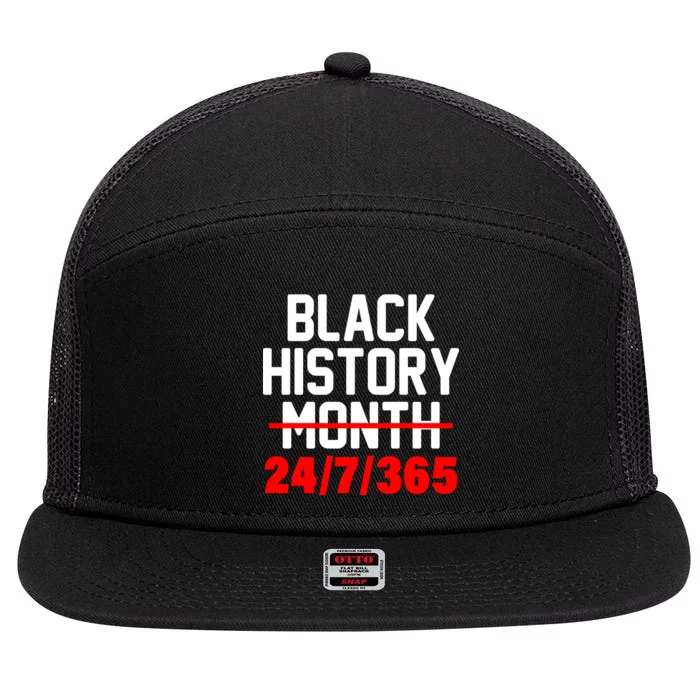 Black History Month All Year 7 Panel Mesh Trucker Snapback Hat