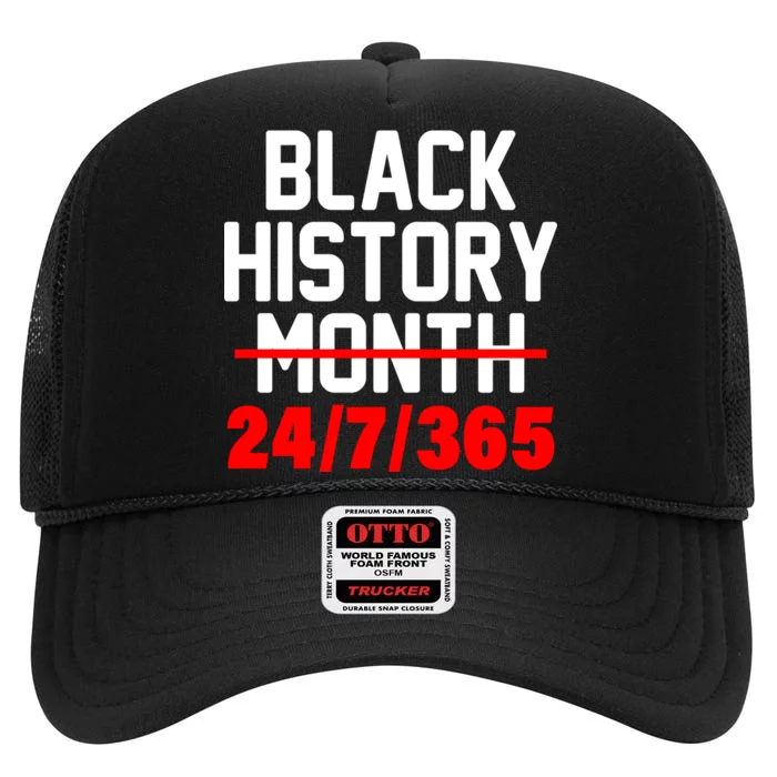 Black History Month All Year High Crown Mesh Trucker Hat