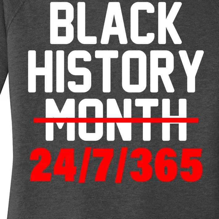 Black History Month All Year Women's Perfect Tri Tunic Long Sleeve Shirt