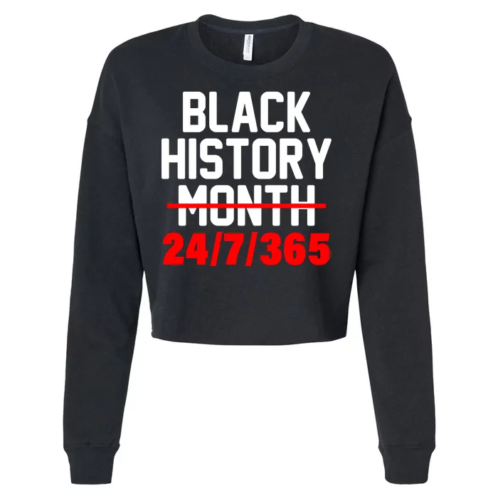 Black History Month All Year Cropped Pullover Crew