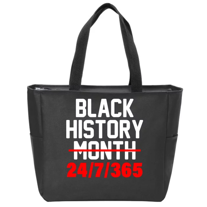 Black History Month All Year Zip Tote Bag