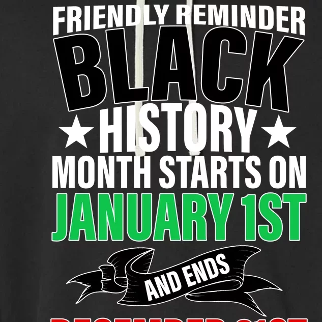 Black History Month All Year Long Garment-Dyed Fleece Hoodie