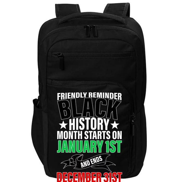 Black History Month All Year Long Impact Tech Backpack