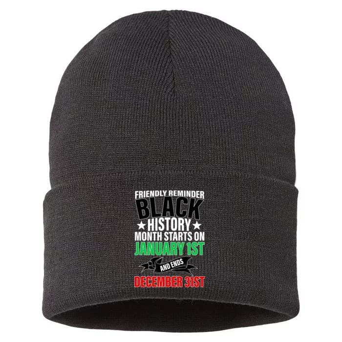 Black History Month All Year Long Sustainable Knit Beanie