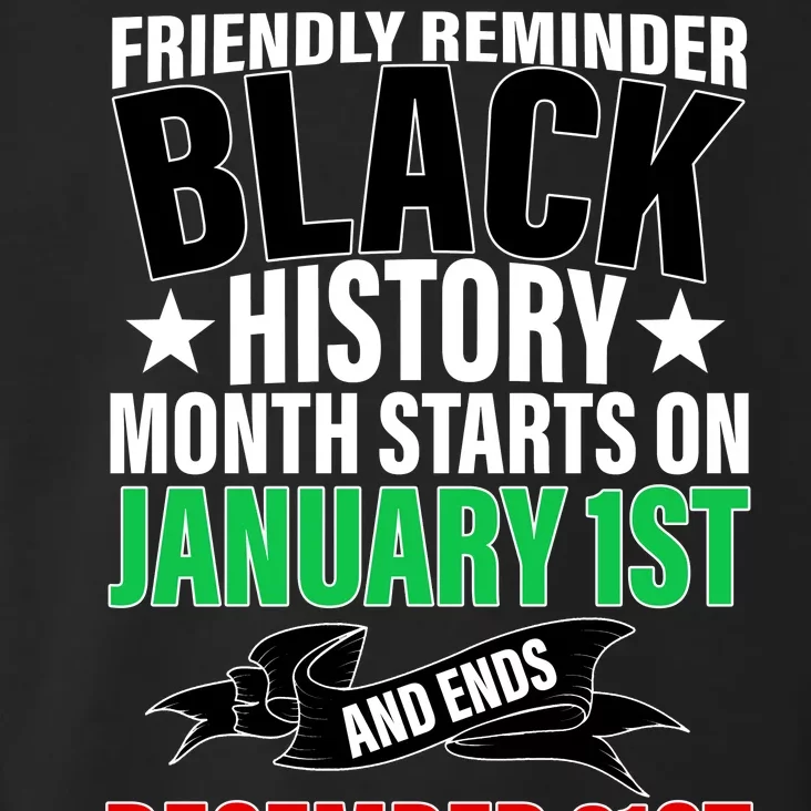 Black History Month All Year Long Toddler Hoodie