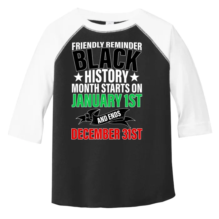 Black History Month All Year Long Toddler Fine Jersey T-Shirt