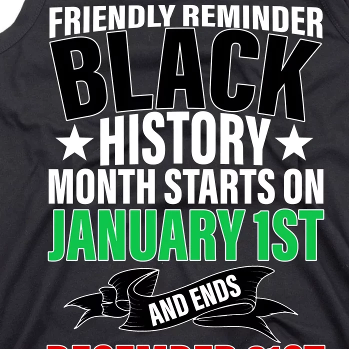 Black History Month All Year Long Tank Top