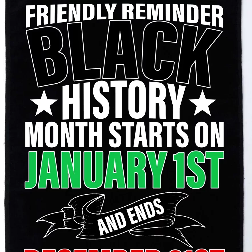 Black History Month All Year Long Platinum Collection Golf Towel