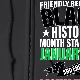 Black History Month All Year Long Full Zip Hoodie