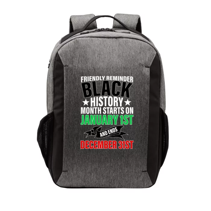 Black History Month All Year Long Vector Backpack