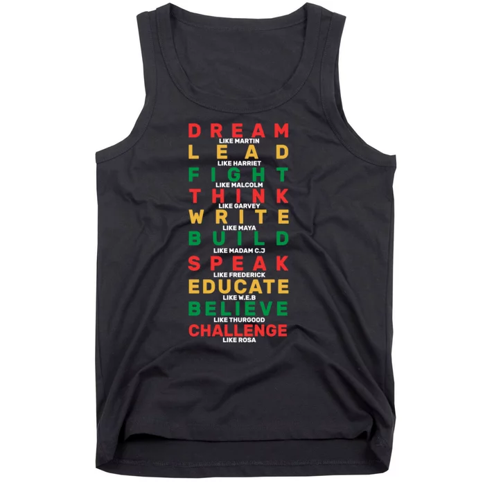 Black History Month Famous Figure Tank Top