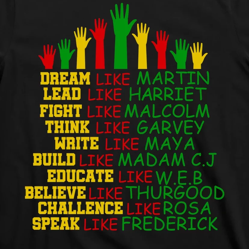 Black History Month Famous Figures T-Shirt