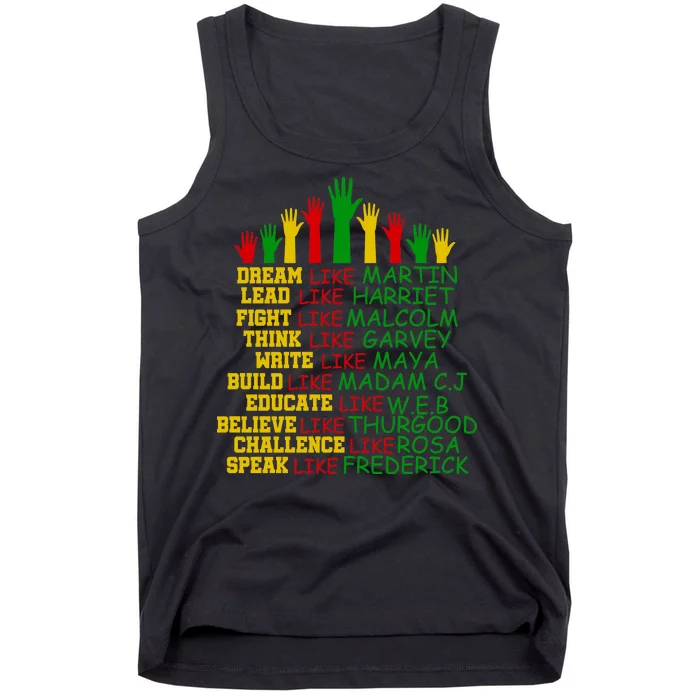 Black History Month Famous Figures Tank Top