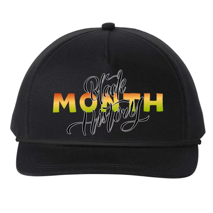 Black History Month February Snapback Five-Panel Rope Hat