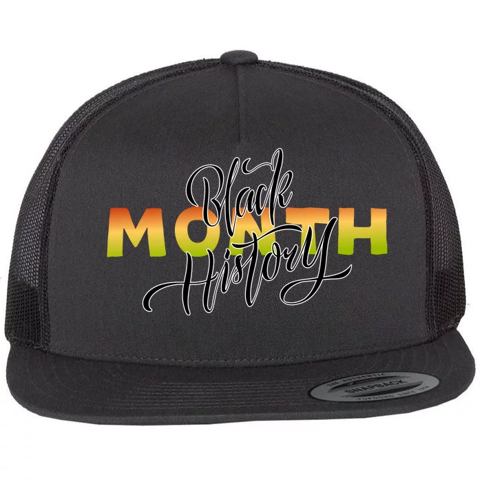 Black History Month February Flat Bill Trucker Hat