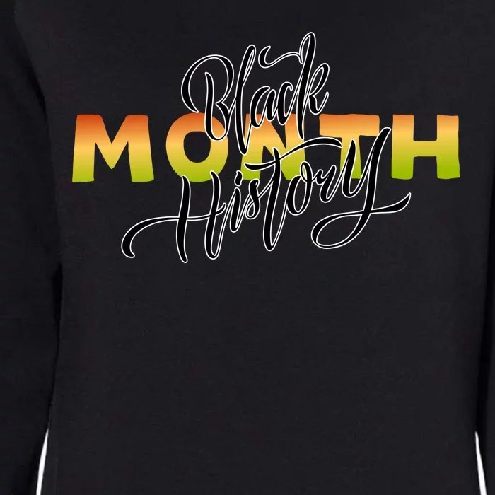 Black History Month February Womens California Wash Sweatshirt