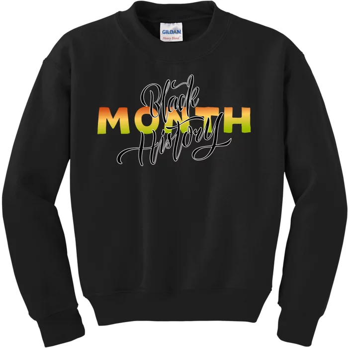 Black History Month February Kids Sweatshirt