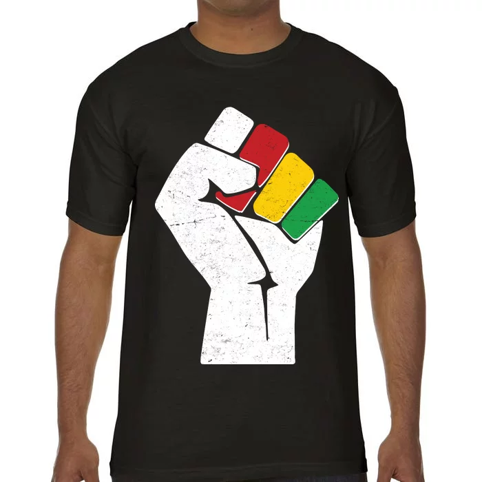 Black History Month Fist African Colors Comfort Colors T-Shirt