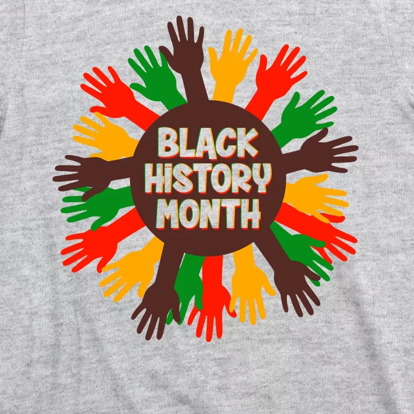 Black History Month Hands Raised T-Shirt