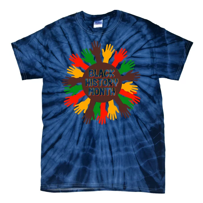 Black History Month Hands Raised Tie-Dye T-Shirt