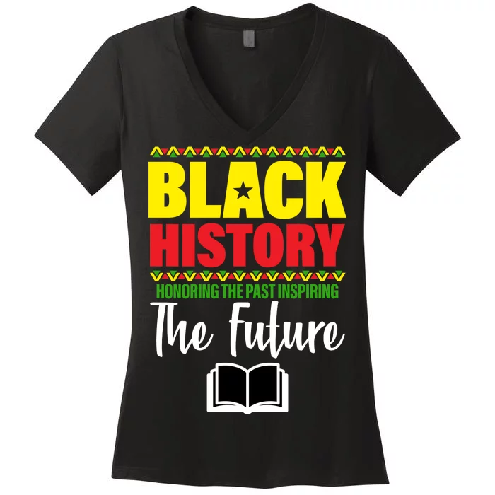 Black History Month Inspiring The Future Women's V-Neck T-Shirt