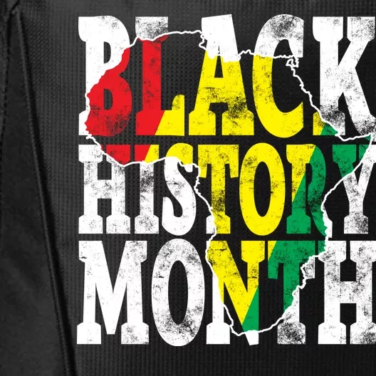 Black History Month Map Of Africa City Backpack