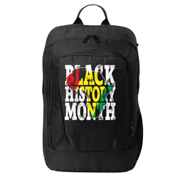 Black History Month Map Of Africa City Backpack