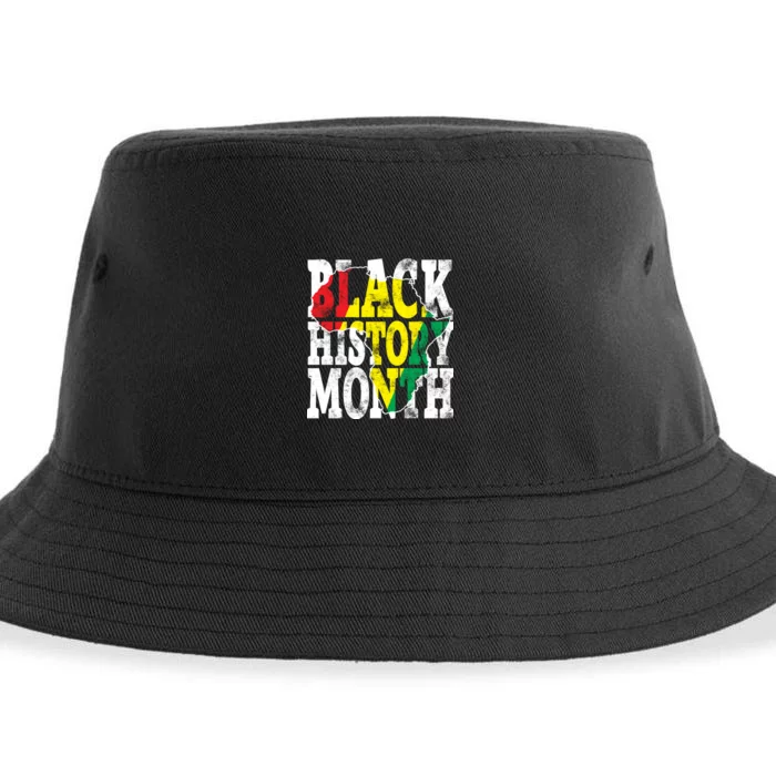 Black History Month Map Of Africa Sustainable Bucket Hat