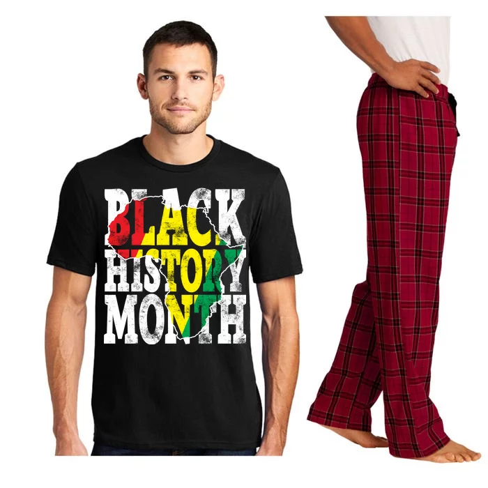 Black History Month Map Of Africa Pajama Set