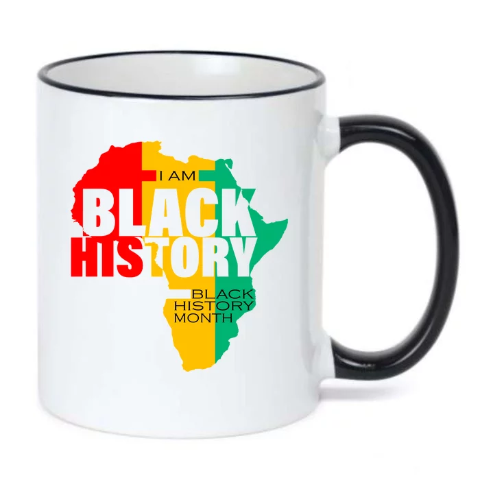 Black History Month Map Of Africa BHM Black Color Changing Mug