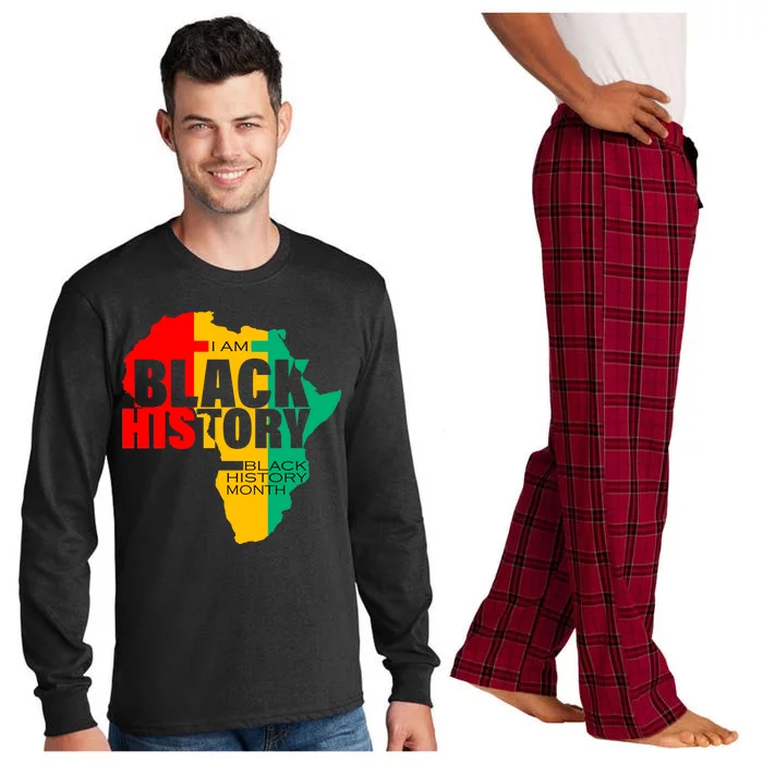 Black History Month Map Of Africa BHM Long Sleeve Pajama Set