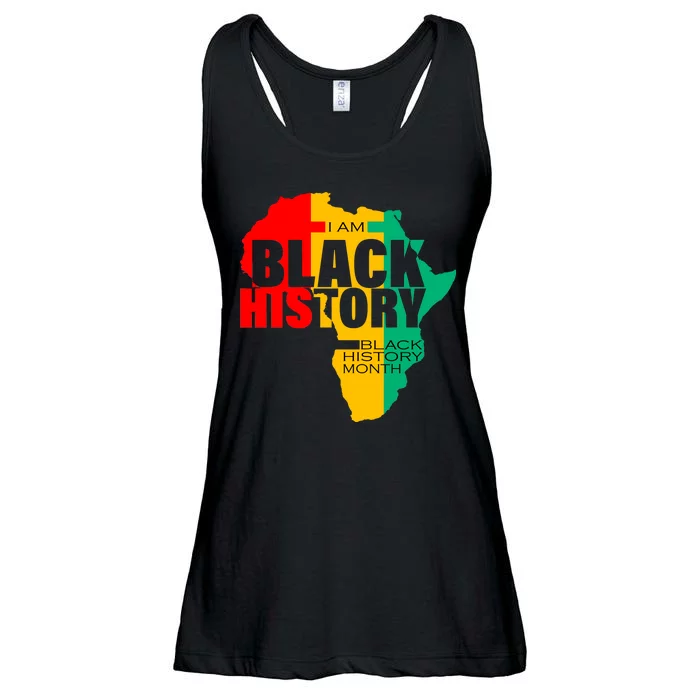 Black History Month Map Of Africa BHM Ladies Essential Flowy Tank