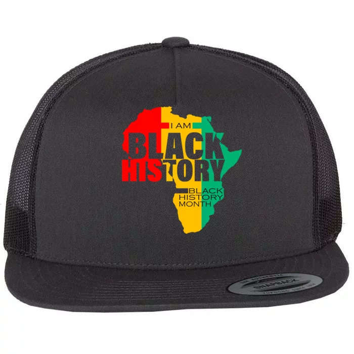 Black History Month Map Of Africa BHM Flat Bill Trucker Hat