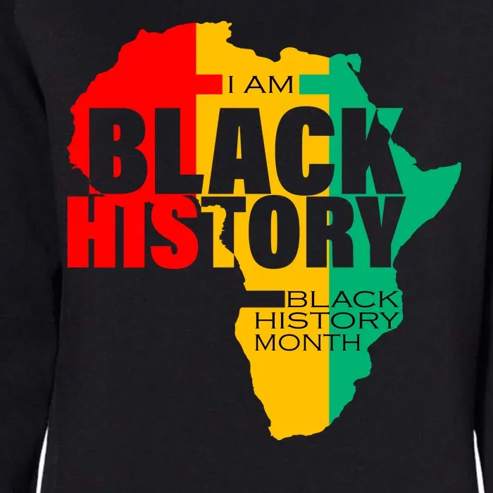 Black History Month Map Of Africa BHM Womens California Wash Sweatshirt