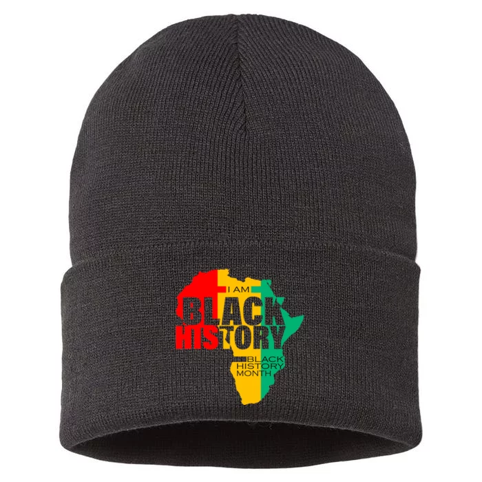 Black History Month Map Of Africa BHM Sustainable Knit Beanie