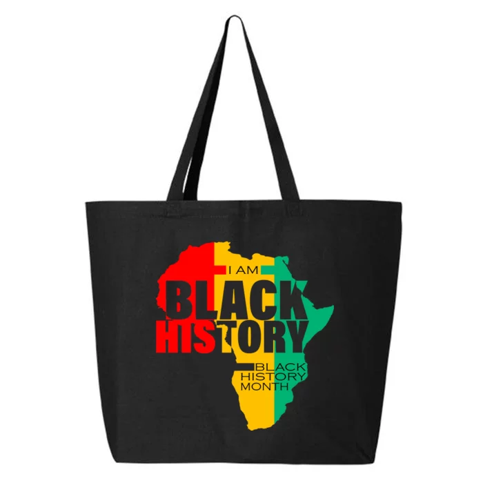 Black History Month Map Of Africa BHM 25L Jumbo Tote