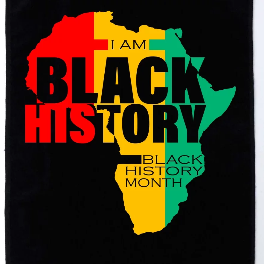 Black History Month Map Of Africa BHM Platinum Collection Golf Towel