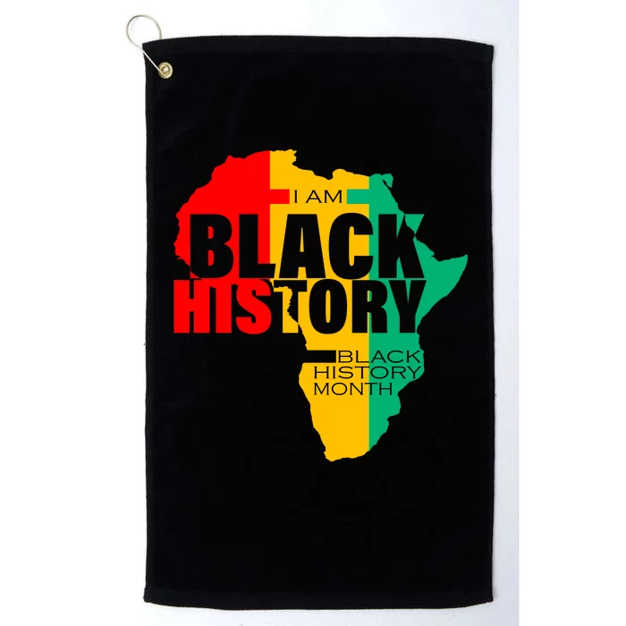 Black History Month Map Of Africa BHM Platinum Collection Golf Towel