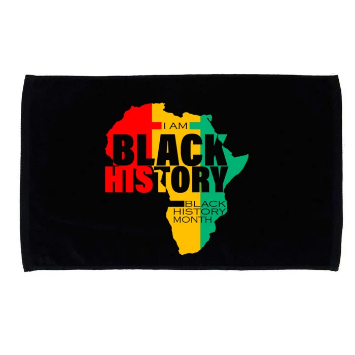 Black History Month Map Of Africa BHM Microfiber Hand Towel