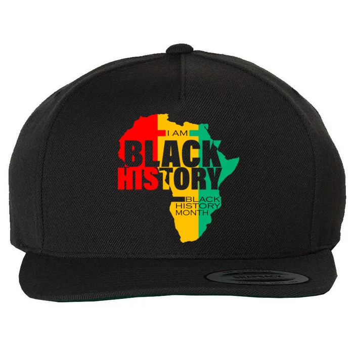 Black History Month Map Of Africa BHM Wool Snapback Cap